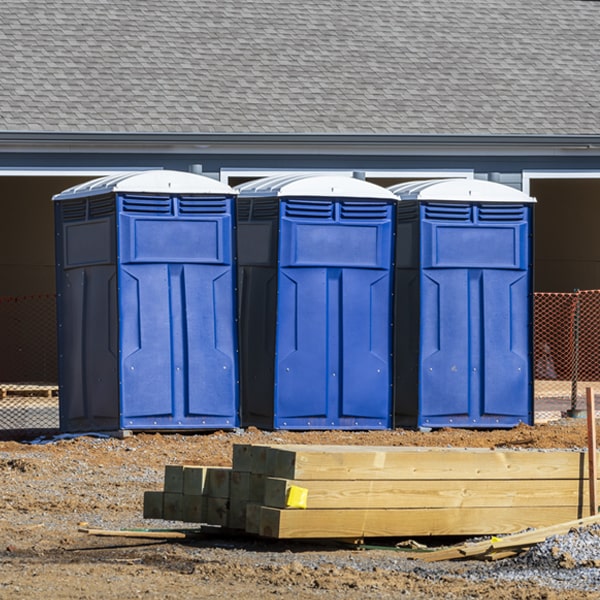 can i customize the exterior of the porta potties with my event logo or branding in Winter Gardens